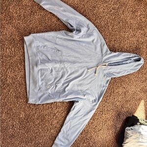 Light Blue Hoodie with Front Pocket